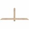 Ekena Millwork Eugene Smooth Timber Gable Bracket, Douglas Fir, 60"W x 25"H x 1 1/2"D x 3 1/2"F, 10/12 Pitch GBW060X25X0204EUG00SDF - alternate 1